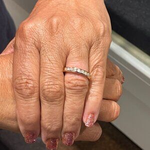 Half Carat Natural Diamond Gold Wedding Ring